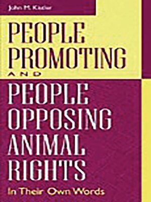 cover image of People Promoting and People Opposing Animal Rights